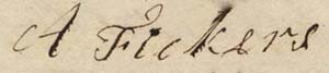 Handtekening Aleidis Fikkers