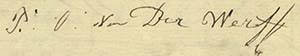 Handtekening Rudolphus Ottes van der Werff