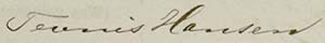 Handtekening Teunis Hansen (1825-1910)