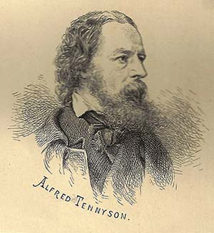 portret van Lord Alfred Tennyson