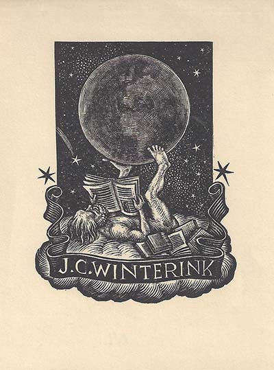 Nico Bulder, exlibris voor J.C. Winterink
