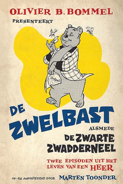 Omslag van 'De Zwelbast'en 'De Zwarte Zwadderneel', door Marten Toonder.