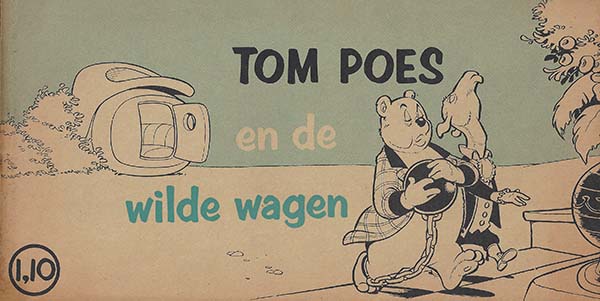 Omslag van 'De wilde wagen', door Marten Toonder.