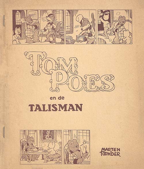 Omslag van 'Tom Poes en de talisman', door Marten Toonder.
