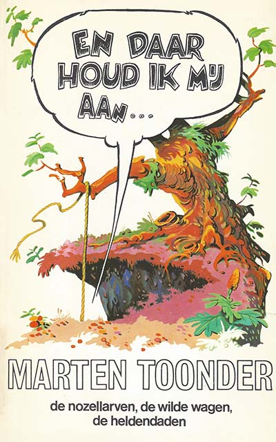 Omslag van 'En daar houd ik mij aan...', door Marten Toonder.