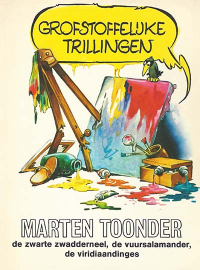 Omslag van 'Grofstoffelijke trillingen', door Marten Toonder.