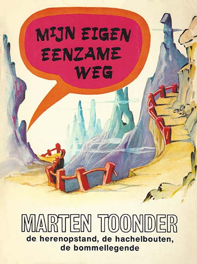 Omslag van 'Mijn eigen eenzame weg', door Marten Toonder.