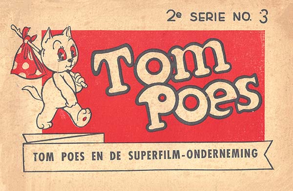 Omslag van 'Tom Poes en de Superfilm-onderneming', door Marten Toonder.