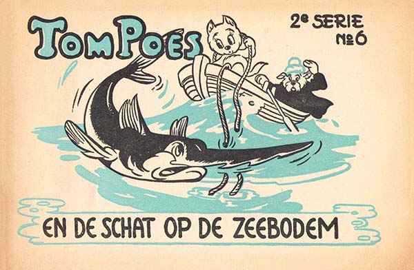 Omslag van 'De schat op de zeebodem', door Marten Toonder.