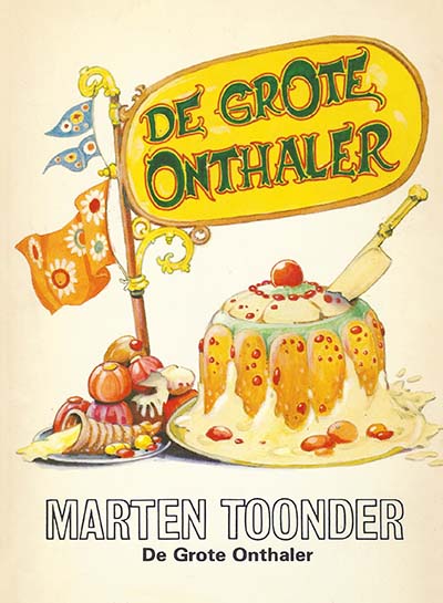 Omslag van 'De grote Onthaler', door Marten Toonder.