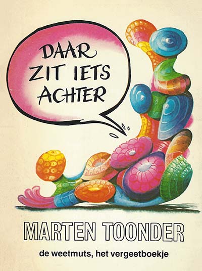 Omslag van 'Daar zit iets achter', door Marten Toonder.