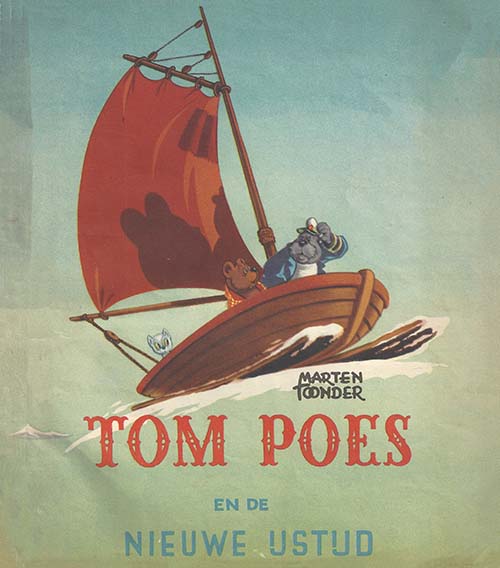 Omslag van 'Tom Poes en de nieuwe ijstijd', door Marten Toonder.
