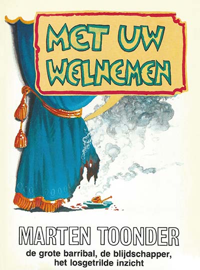 Omslag van 'Met uw welnemen', door Marten Toonder.