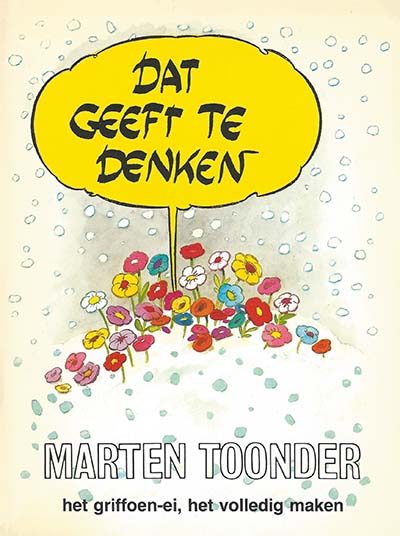 Omslag van 'Dat geeft te denken', door Marten Toonder.