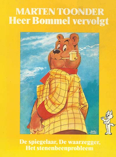 Omslag van 'Heer Bommel vervolgt', door Marten Toonder.
