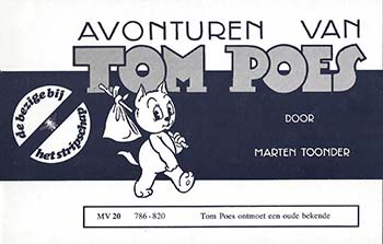 Tom Poes ontmoet een oude bekende door Marten Toonder.