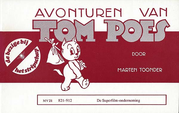 Omslag van 'De Superfilm-onderneming', door Marten Toonder.