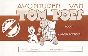 Omslag van 'Het vibreerputje', een verhaal van Marten Toonder.