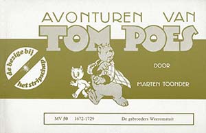 Omslag van 'De gebroeders Weeromsuit', een verhaal door Marten Toonder.