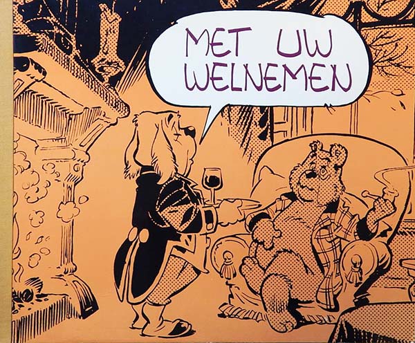 Omslag van 'Uw welnemen", door Marten Toonder.
