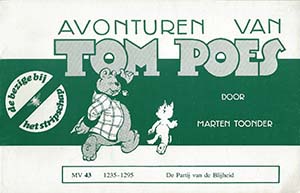 Omslag van 'De partij van de blijheid', van Marten Toonder.
