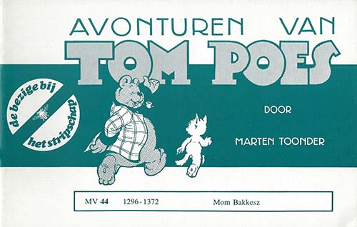 Omslag van 'Mom Bakkesz', een verhaal van Marten Toonder.