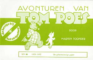 Omslag van 'De geheimzinnige gaper', een verhaal van Marten Toonder.
