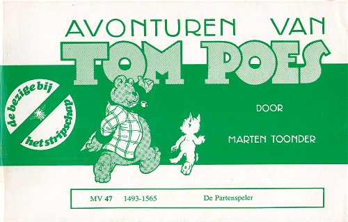 Omslag van 'De Partenspeler', een verhaal van Marten Toonder.