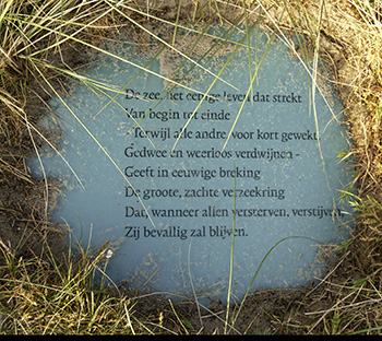Gedicht Slauerhoff op Vlieland.