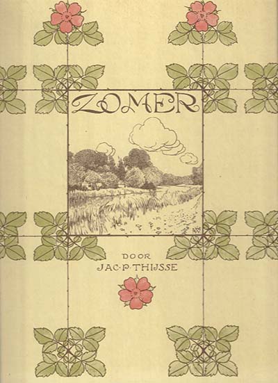Omslag van het Verkade plaatjesalbum 'Zomer', door Jac.P. Thijsse.