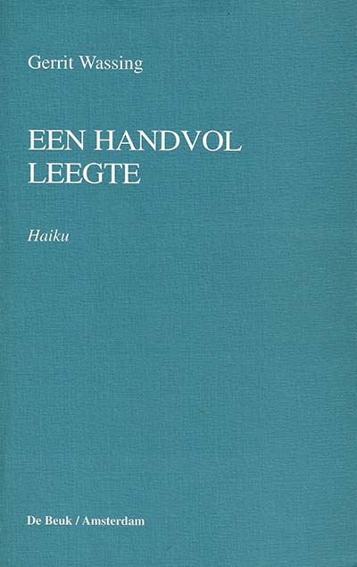 Omslag van de bundel 'Een handvol leegte', door Gerrit Wassing.