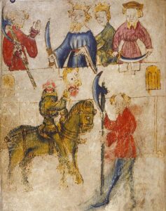 Gawain en de groene ridder.