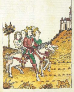 Koning Arthur en Guinevere