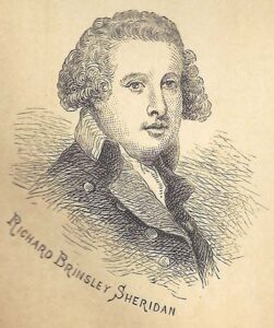 Portret van Richard Brinsley Sheridan