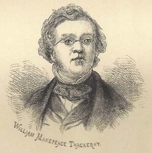 Portret van William Makepeace Thackeray
